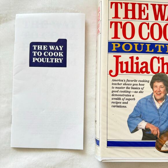 Julia Child The Way To Cook Poultry VHS and Recipe Booklet - Picture 3 of 7